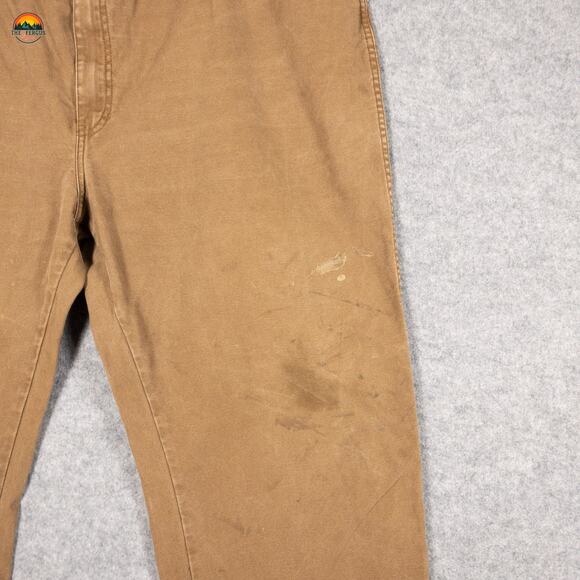Dickies Work Pants Brown Cotton Flat Front Straight Leg Big & Tall Men's 50x30 - Picture 5 of 13